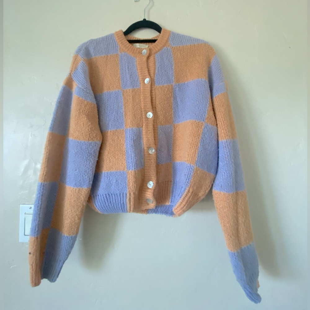 Stine Goya Ash Cardigan Sweater - Peach/Lilac